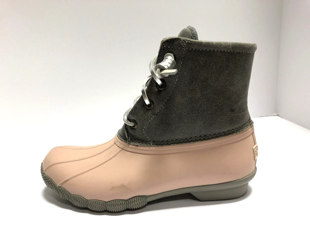 Sperry duck hot sale boots rose