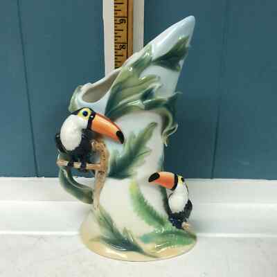 Franz Toucan Tucan Paradise Calls 3D 9  Vase Tropical Rainforest theme