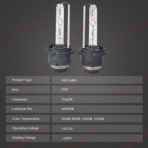 Pair 55W D1S D2S D3S D4S 5K 6000K 8000K 10000K Car HID Headlight Xenon Lamp Bulb - Picture 15 of 20