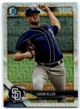 2018 BOWMAN CHROME PROSPECTS MOJO LOGAN ALLEN SAN DIEGO PADRES #BCP99