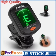 LCD Clip On Chromatic Acoustic Tuner Electric Guitar Banjo Violin Bass Ukulele