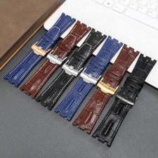 28mm Leather Wrist Watch Band Strap For AP 42mm Royal Oak Offshore