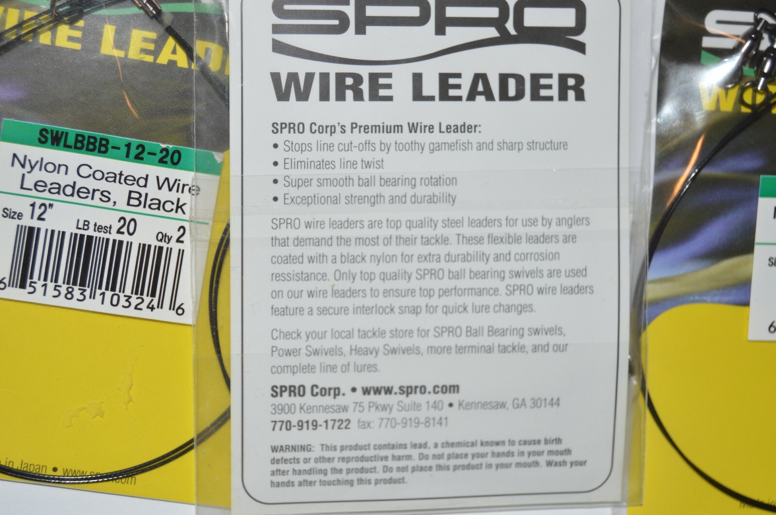 SPRO Wire Leader Nylon Coated Black 18” and similar items