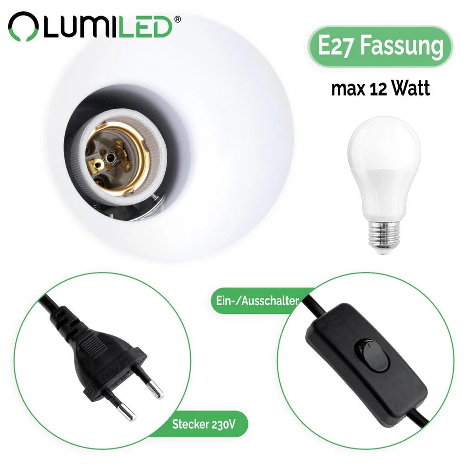 LUMILED Schreibtischlampe E27 Retro Arbeitslampe Gelenkarm Leselampe Tischlampe - Bild 2 von 2