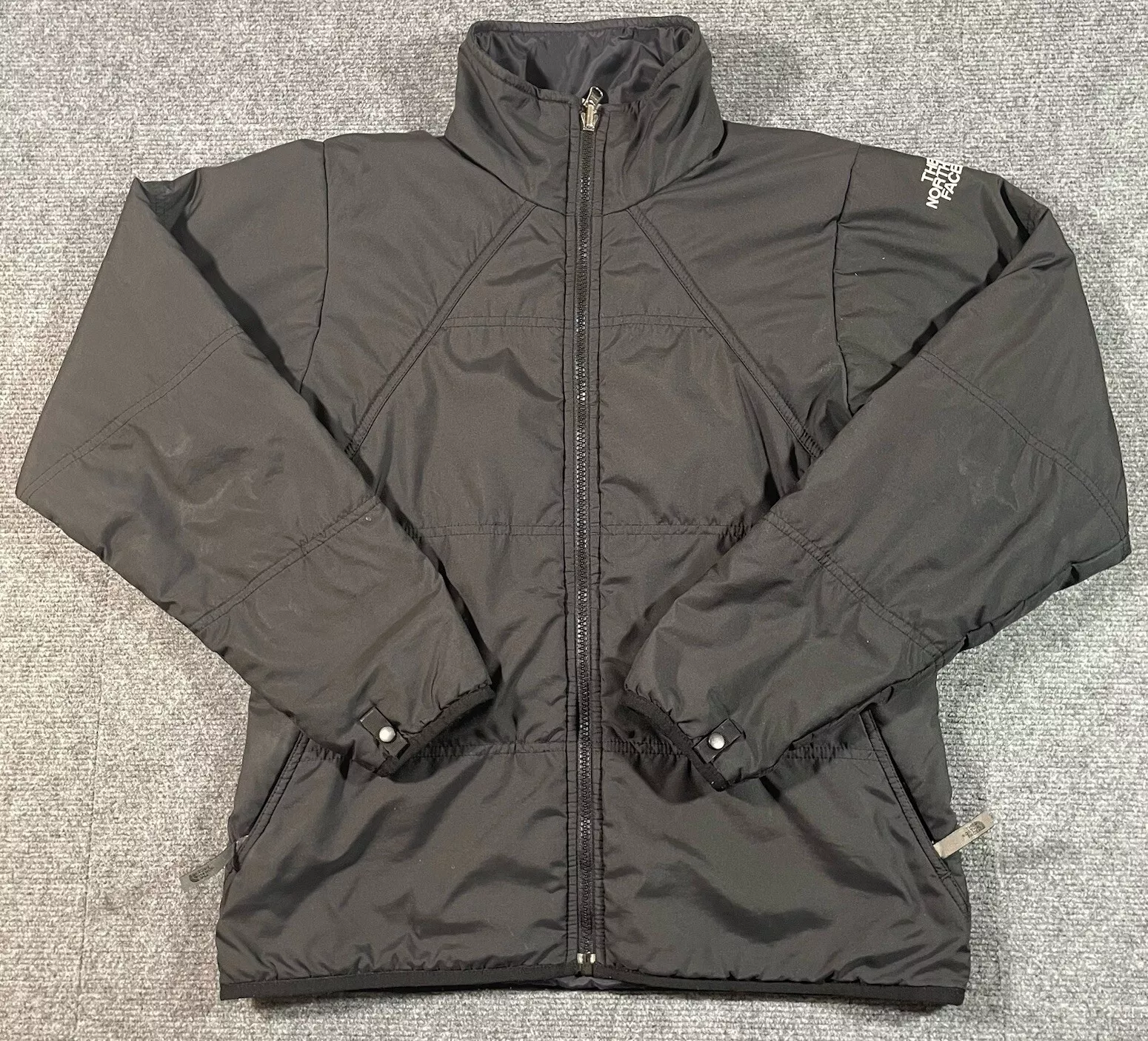 north-face vintage full zip softshell stretch jacket