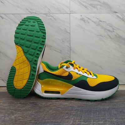 Nike Mens Air Max SYSTM Oregon Ducks Yellow Green Sz 10 DZ7738-700 Nike Air Max SYSTM Yellow Green Oregon Ducks Sneakers DZ7738  main image 4
