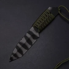 Strider Knives MFS Tiger Stripe Tanto - OD Green Cord w/ Kydex Sheath