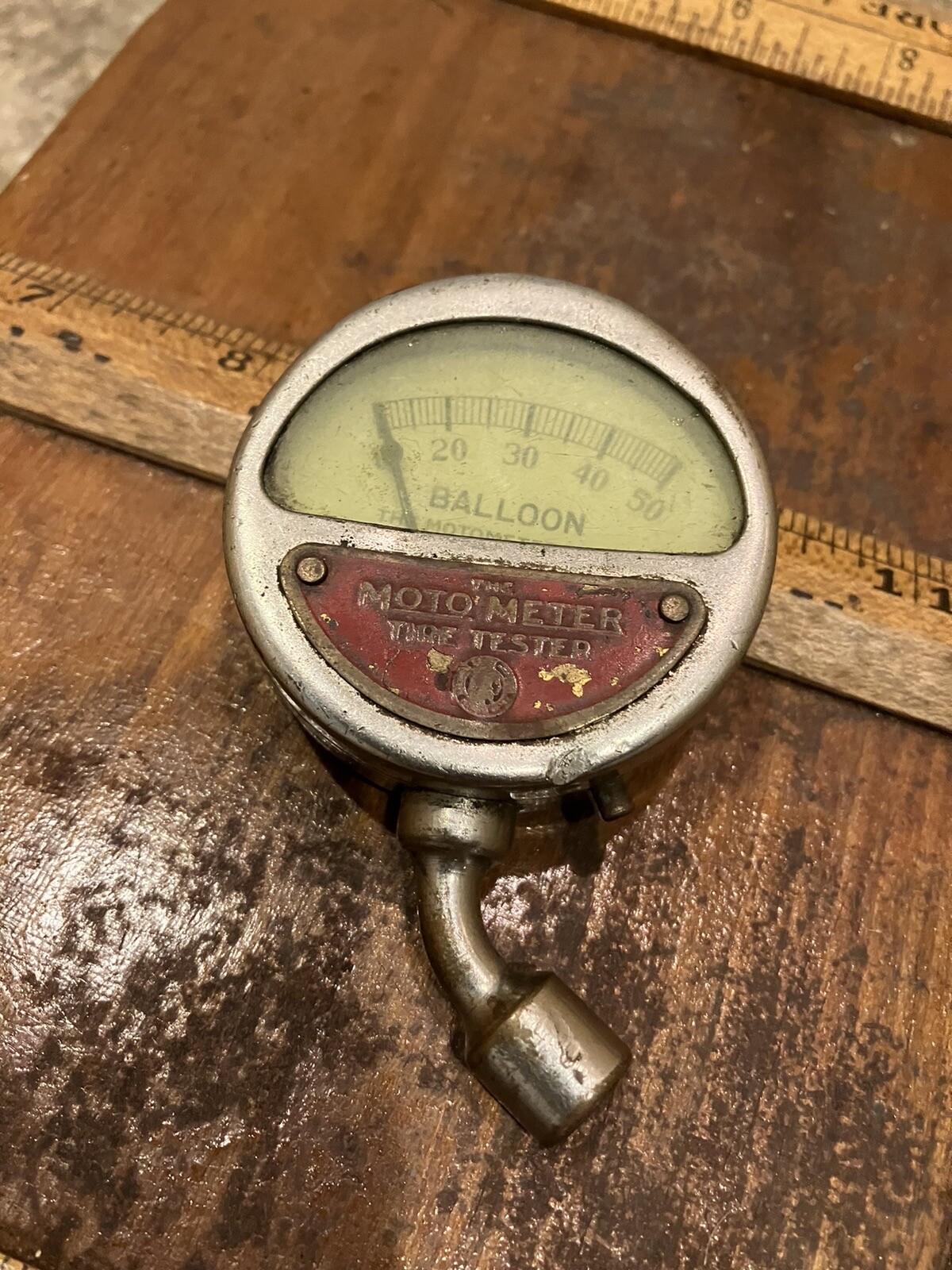 Vintage 1920's Moto Meter Automobile Balloon Tire Pressure Gauge | eBay