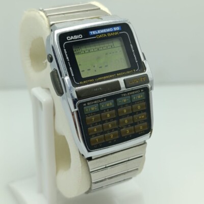 Casio DBC-630 Quartz Telememo 50 Data Bank Digital Vintage Men's