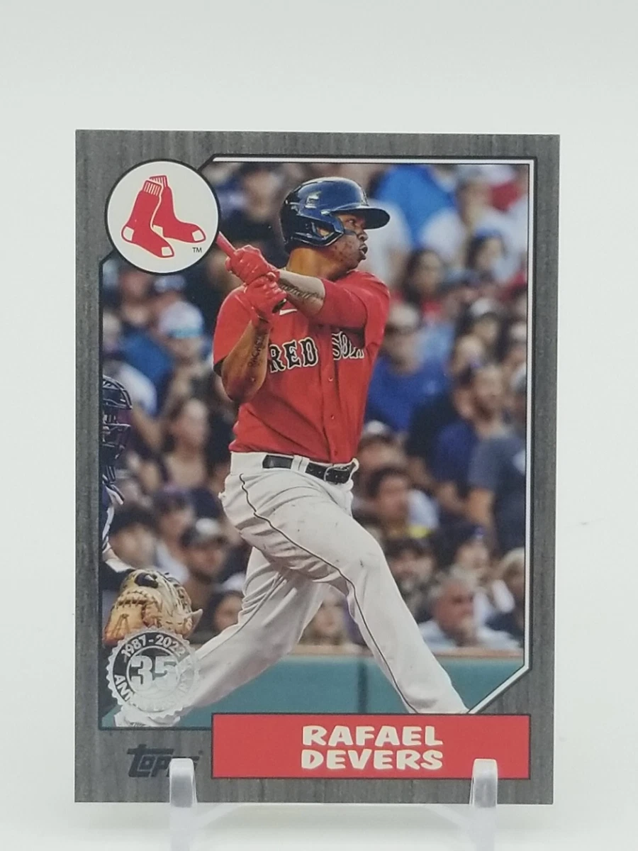 2022 Topps Series 1 Rafael Devers 1987 Design T87-47 Black /299 