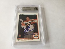 Mike Ricci Signed Autographed Upper Deck UD RC Card Slabbed Beckett BAS COA b