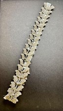 Gold Tone Leaf Elastic Headband with rhinestones For Women Girls