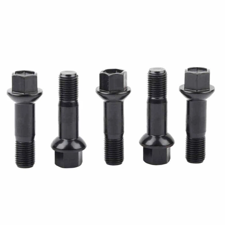 10X Lug Bolts Nuts Black A0009907607 For MercedesBenz GLK300/GLK260/GLK300 13-15 Foto 2 de 4