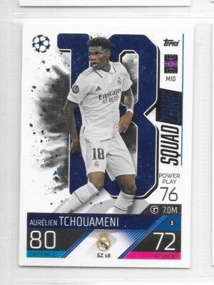 Topps Karte - European Cup 2022/23 - No.SZ18 - Aurélien Tchouameni Real Madrid