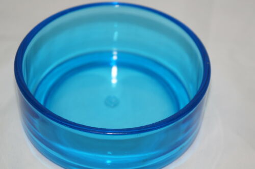 New Martinsville Peacock Blue Powder Box 4 3/8" x 3 1/2" - Picture 6 of 12