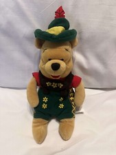 The Disney Store Plush Oktoberfest Winnie The Pooh 8  Mini Bean Bag Toy Bear NEW