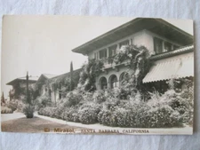 Santa Barbara California ~ El Mirasol Hotel ~ RPPC ~ Real Photo 1920's ~ # 109 ~