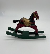 Antique Hand Painted Wooden Rocking Horse