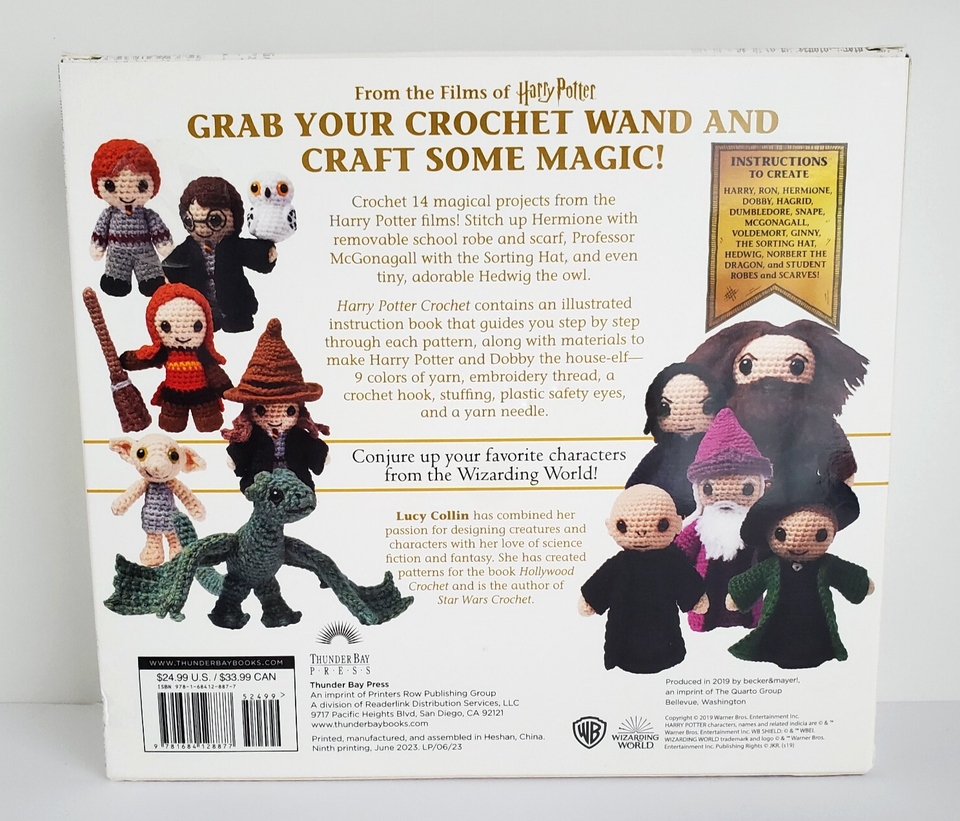 New Harry Potter Crochet Kit 14 Magical Projects The Wizarding World ...