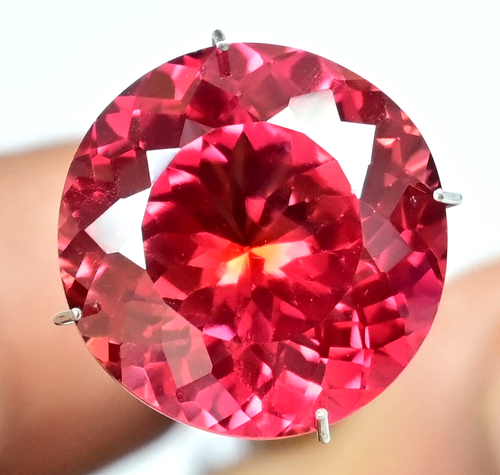 17.80 Ct Natural Sri Lanka Red Orange Spinel Certified Stunning Loose Gemstone - Picture 3 of 8