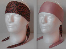 Nike Dri-Fit Printed Reversible Bandana Head Tie Mineral Clay/Rose Whisper/White