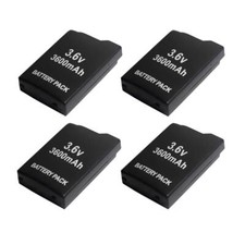 4-Pack 3600mAh 3.6V Battery Replacement for Sony PSP 1000 PSP-110 Console