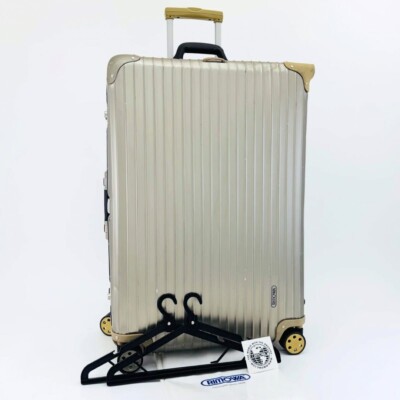 新品未使用品　RIMOWA TOPAS98L RIMOWA Topas 98L 4-Wheel TSA Lock Titanium Gold XL Aluminum