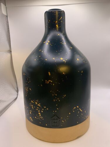 Hearth & Hand With Magnolia Vase Stoneware Green Gold Vase Home Decor