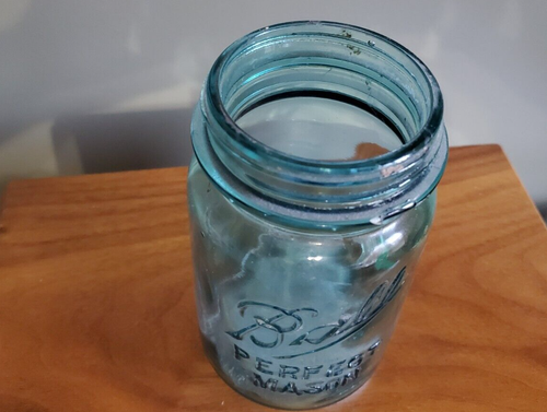 Antique Ball Perfect Mason Pint Jar w/ Zinc Lid (1910-1923) - Picture 5 of 5