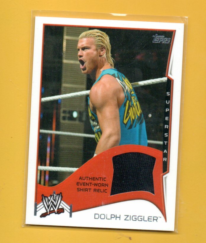 D28326  2014 Topps Chrome WWE Swatch Relics #NNO Dolph Ziggler
