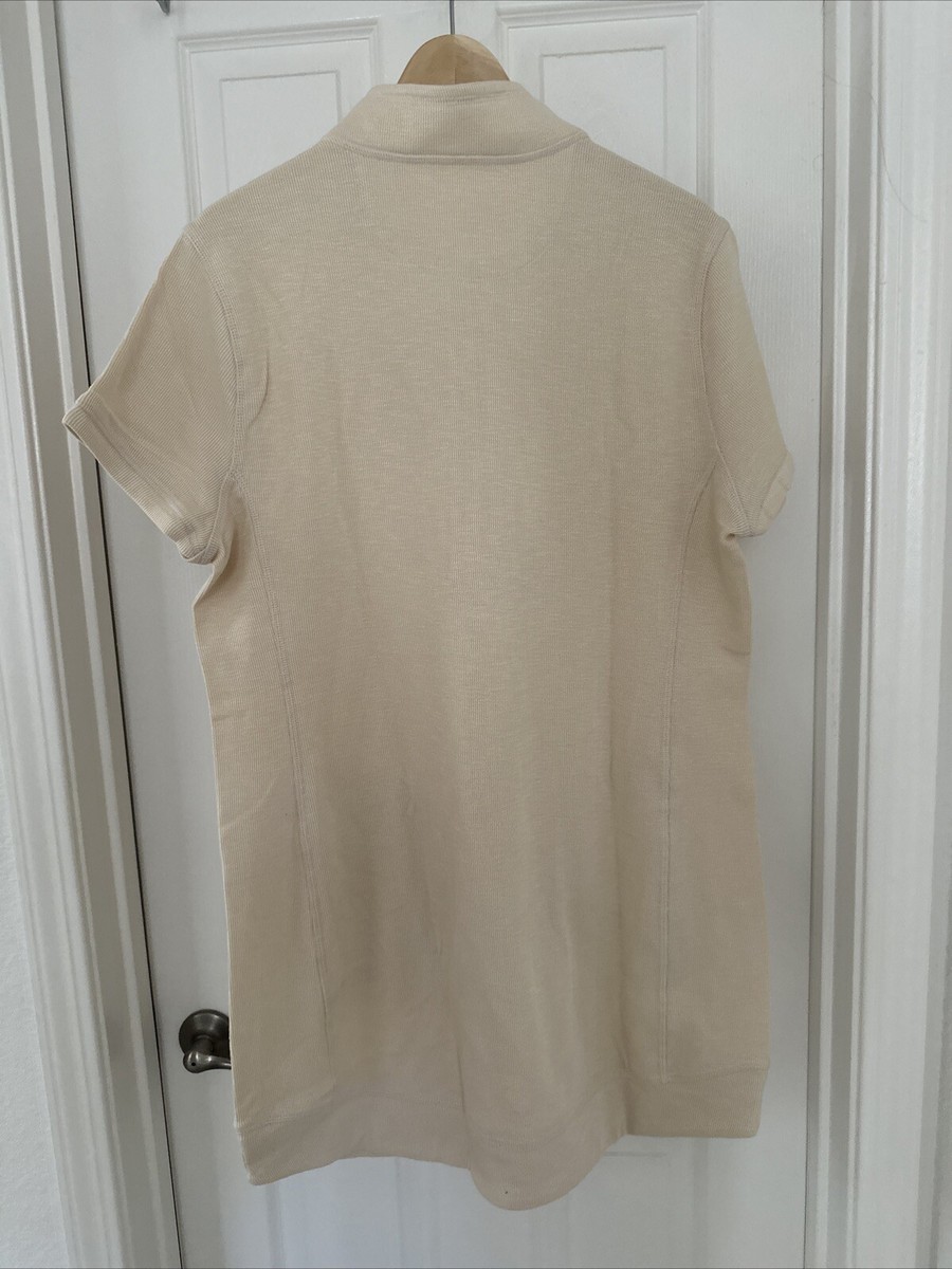 Legendary Outfitters Dress Cream Quarter Zip Knit Dress Pockets Women XL |  eBay