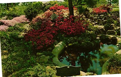 Vintage Postcard- Japanese Rock Gardens, Quality Inn Perry, Perry, GA
