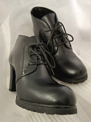 GEOX Respira Women's Amphibiox Lace Up Back Leather Ankle Boots SZ EU 39-US 8.5