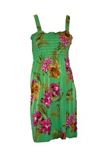 Womens Summer Dresses Sleeveless Smocked Floral Print M L XL XXL