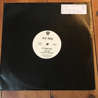k.d. lang If I Were You 12'' vinyl promo UK Junior Sanchez EX/VG