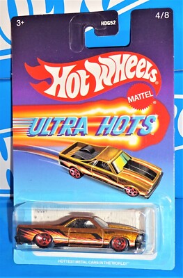 Hot Wheels 2022 Target Ultra Hots Series 4/8 '80 El Camino Gold w/ Red 5SPs