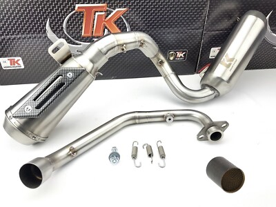 Auspuffanlage Turbokit GP Edelstahl Benelli TNT Bike Tornado Naked 125 AC 4 Takt