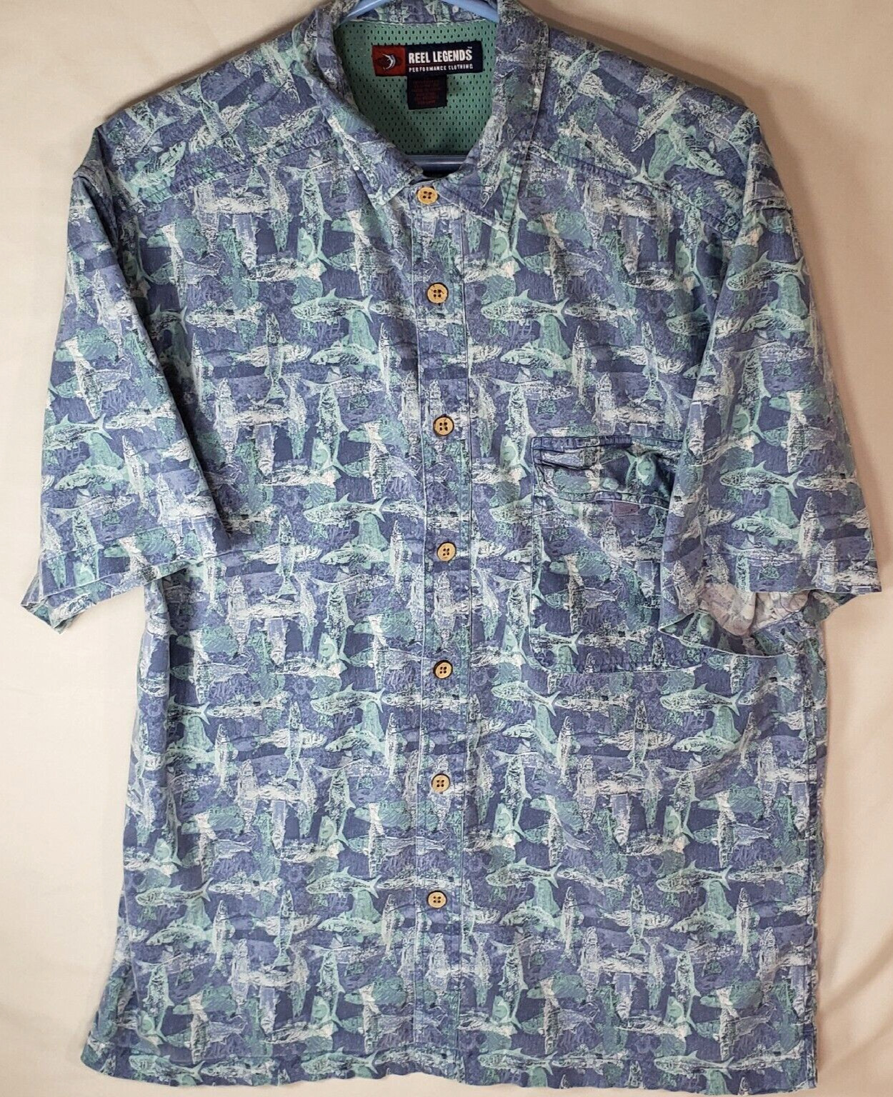 Reel Legends Performance Vented Button Down Fish … - image 1