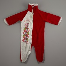 VTG 90s Strawberry Shortcake Button Up Pajama One Piece Girls Size 6-8 M