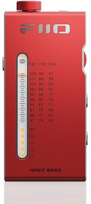 FiiO RR11 Portable FM Radio Receiver w/Analog PVR Tuning, 64MHz-108MHz (Red)