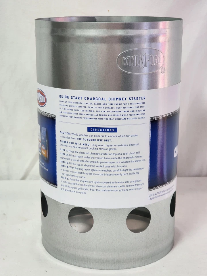 Kingsford Heavy Duty Deluxe Charcoal ChimneyStarter for Charcoal Grill Barbecues - Image 4 of 4