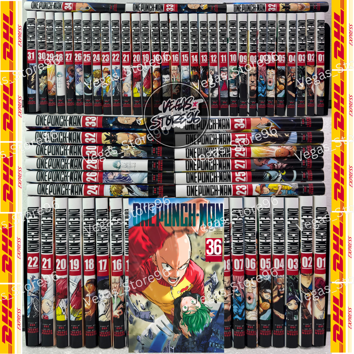 One Punch Man Manga Vol. 1-36 English Version Comic Half/Full Set