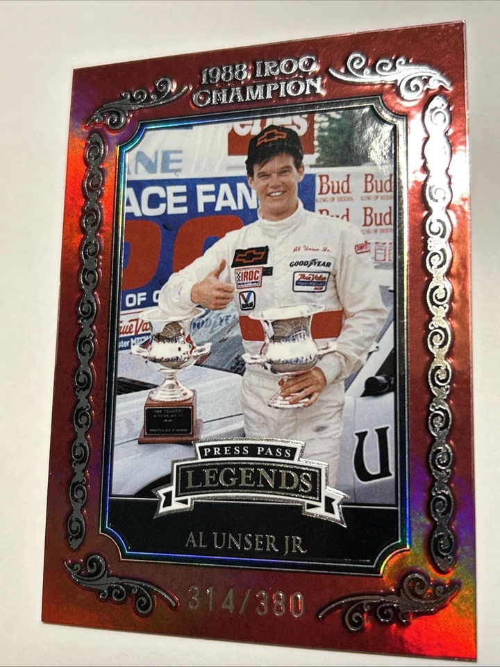 2008 Press Pass Legends Iroc Champion Silver /380 Al Unser Jr #IC-10 - Image 2 of 3
