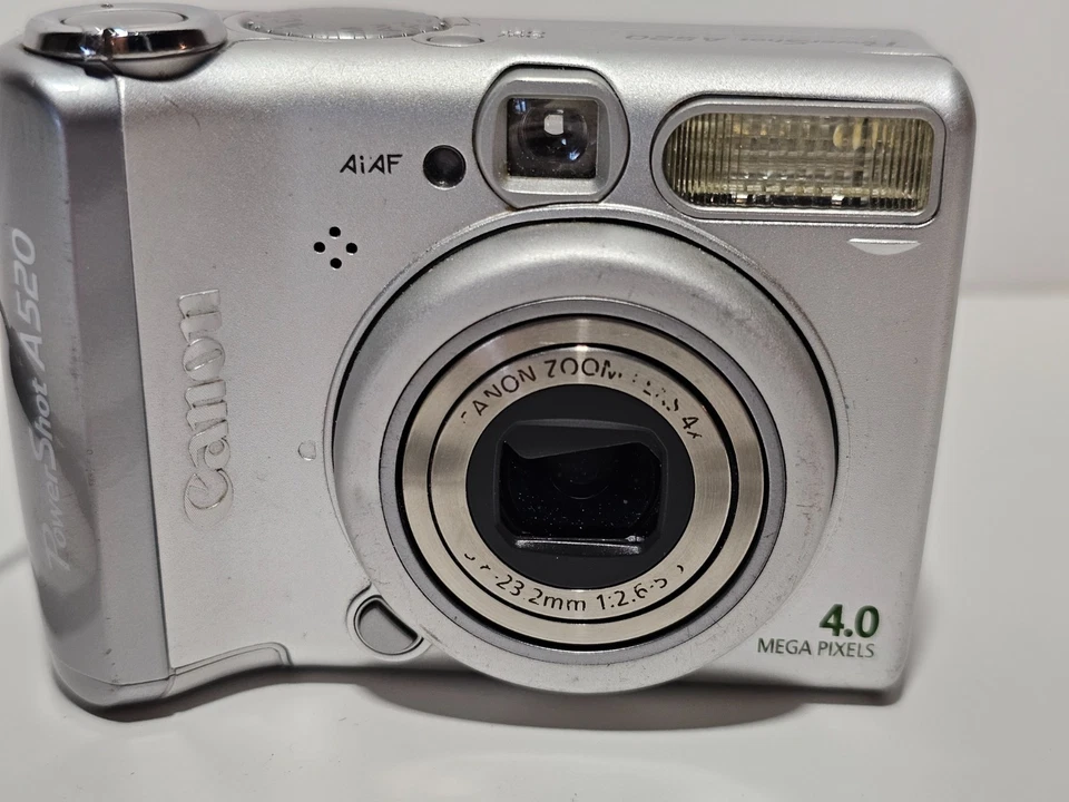 Canon PowerShot A520 4.0MP Digital Camera - Silver - (T-0087) - Image 4 of 4