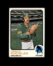 Darold Knowles Signed Original 1973 Topps Oakland Athletics Autograph
