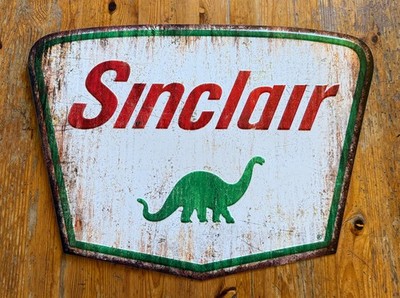 XXL Blechschild SINCLAIR 58 x 43 cm Metallschild Schild USA Vintage geprägt