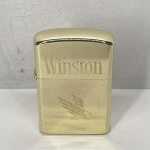 Winston Brass Firebird Eagle Lighter Windproof Flip Top Korea Vintage 90s