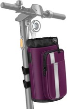 Bike Cup Holder Universal Water Bottle Holder with Phone Pockets Cruiser Scooter