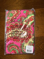 Vera Bradley Double Sun / Eye Glasses Case CAPRI PINK NWT Glasses Sleeve NEW