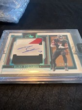 2023 Panini One Rookie Dual Patch Auto Bijan Robinson RC 3 Color Patch RC 23/99